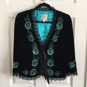 Nanette Lapore Gypsy Rose Velvet Blazer
